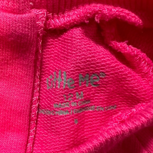 Baby Girl Pink Little Me Sweatshirt - Picture 2 of 3